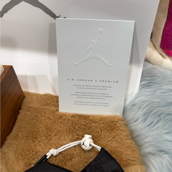 NIKE JORDAN RETRO 5 PREMIUM TRIPLE BLACK MENS SZ:10.5 BRAND NEW 100% AUTHENTIC - Picture 16 of 16